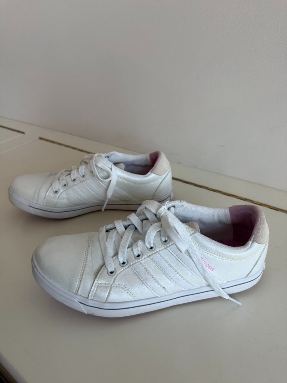 adidas Adicross IV White Pink Spikeless Golf Shoes Women’s 7